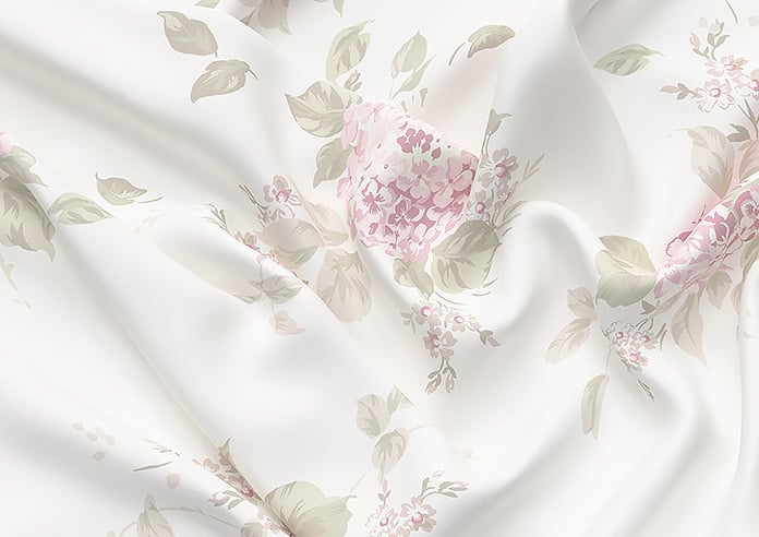 Shabby Chic by Rachel Ashwell Belle Hydrangea, Powder Pink - Roman Blind - Image 4